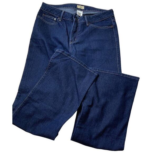 Vintage L.L. Bean Jeans Womens Size 12M Tall Stretch Straight Relaxed Fit Denim - Picture 3 of 7